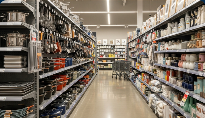 Retail store shelves