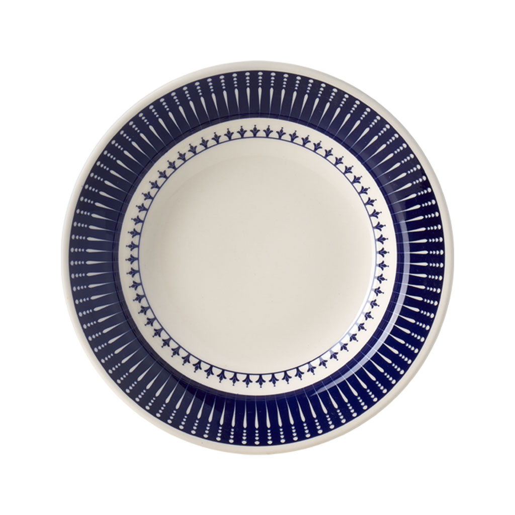 Oxford Donna 12-Piece Stoneware Dinnerware Set in Colb Pattern